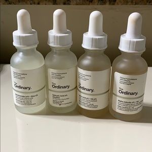 Four “The Ordinary” serums (bundle)